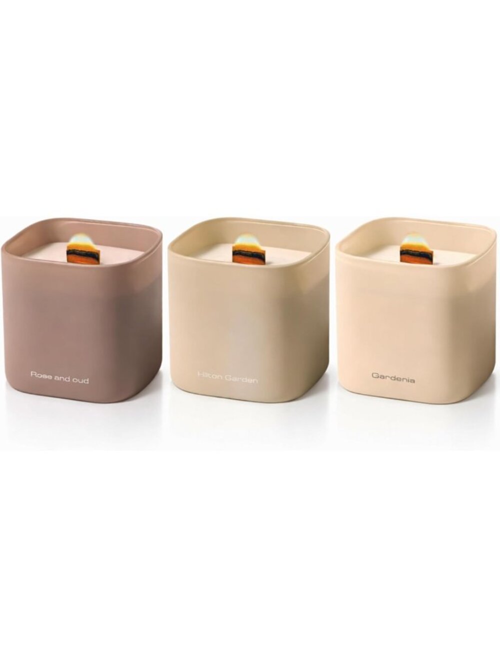 Set of 3 Luxury Scented Soy Candles | Relaxing Gardenia, Rose & Oud | Gift Set